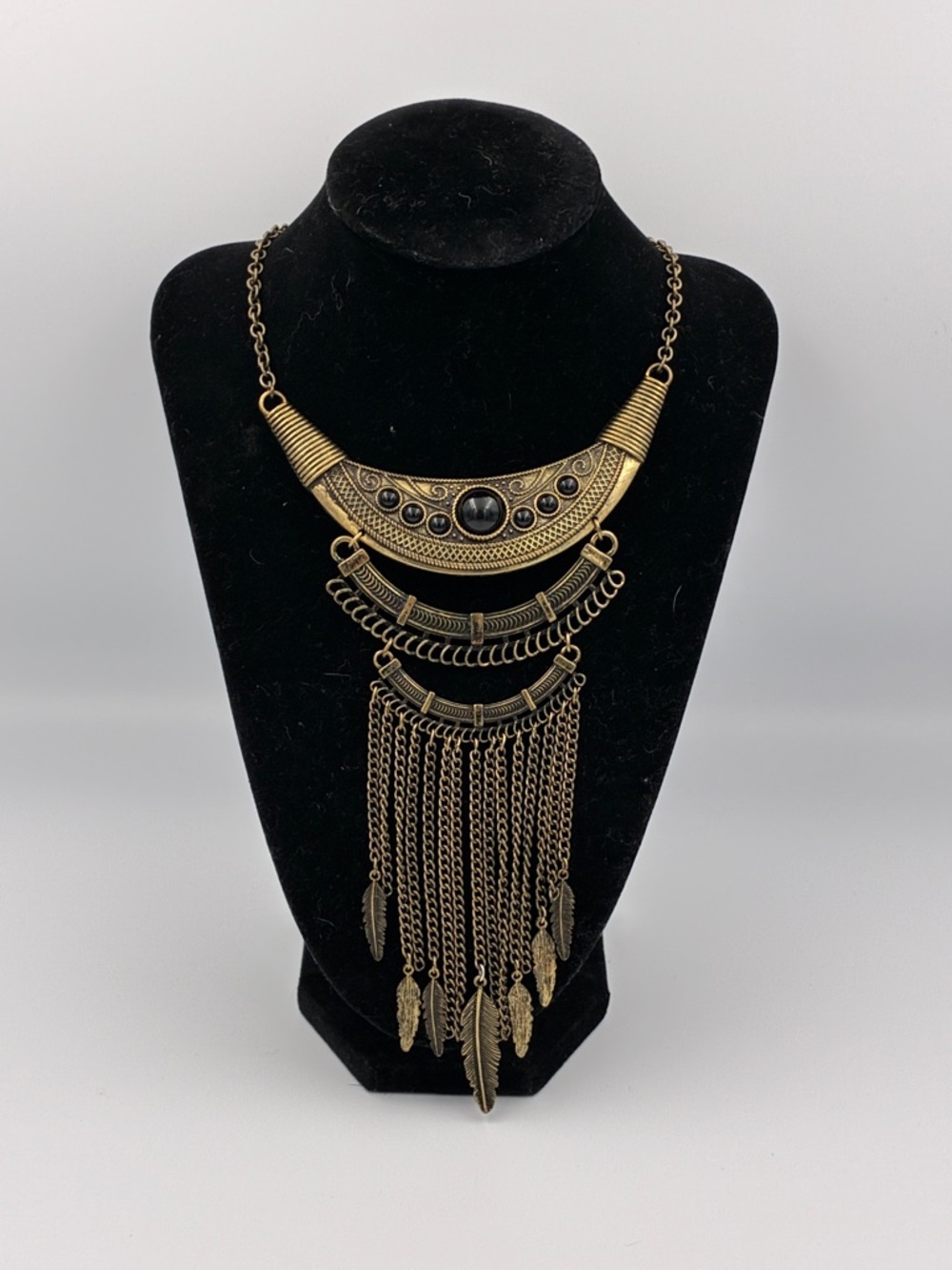 Bedouin Egyptian (Tribal style) Brass Gold Tone Necklace